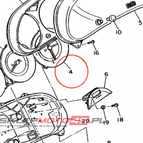 YAMAHA - WSKAZNIK PALIWA nr: 1TX857500000