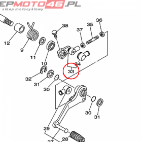 YAMAHA - RAMIE PEDALU ZM. B. nr: 1UY181121000