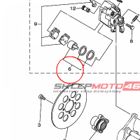 YAMAHA - TLOK ZACISKU HAM. nr: 1UYW00575000