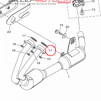 YAMAHA - uszczelka r. wyd. nr: 1WDE46130000