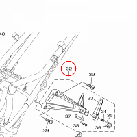 YAMAHA - PODNOZEK nr: 1WDF74300100