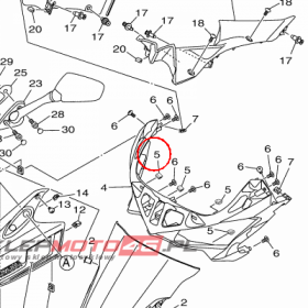 YAMAHA - TRIM nr: 1WDF83760000
