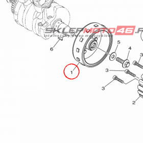 YAMAHA - WIRNIK nr: 1WDH14500000