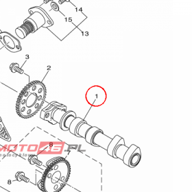 YAMAHA - WALEK ROZRZ. nr: 1WS121700000
