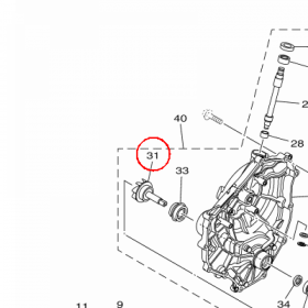 YAMAHA - WALEK POMPY WOD. nr: 1WS124500000
