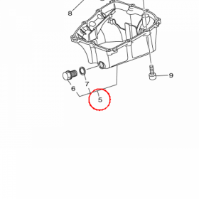 YAMAHA - STRAINER COVER ASSY nr: 1WS134000000