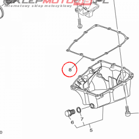YAMAHA - uszczelka nr: 1WS134140000