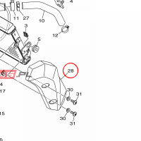 YAMAHA - OSLONA BOCZNA nr: 1WS217310000