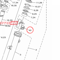 YAMAHA - OSLONA AMORT. nr: 1WS2331G0000