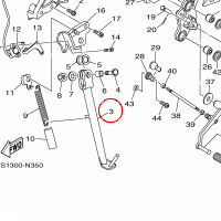 YAMAHA - PODSTAWKA BOCZNA nr: 1WS273110000