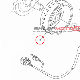 YAMAHA - WIRNIK nr: 1WS814500200