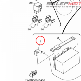 YAMAHA - WIRE, PLUS LEAD nr: 1WS821150100