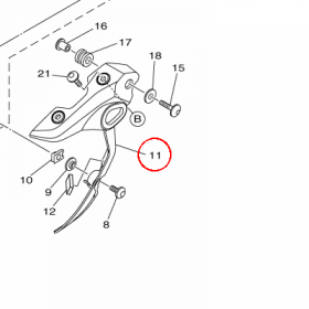 YAMAHA - STAY, HEADLIGHT 1 nr: 1WS8411800P0