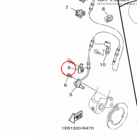 YAMAHA - BRACKET 1 nr: 1XB235910000