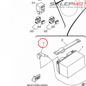 YAMAHA - WIRE, PLUS LEAD nr: 1XB821150100