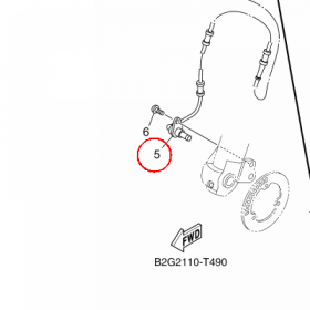 YAMAHA - WHEEL SENSOR ASSY, FRONT nr: 1XB859700100