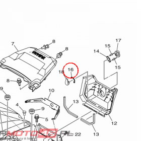 YAMAHA - WASHER, SPECIAL 2 nr: 1XDF15160000