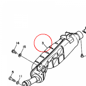 YAMAHA - TLUMIK nr: 1YW147110100