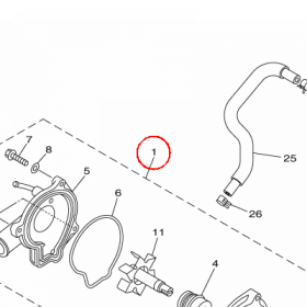 YAMAHA - WATER PUMP ASSY nr: 20S124200000