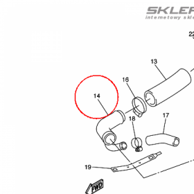 YAMAHA - ZLACZKA nr: 20S125810100