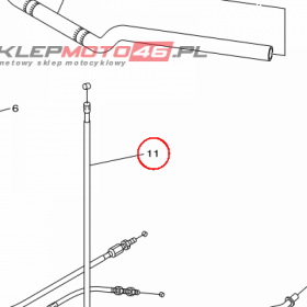 YAMAHA - linka sprzegla nr: 20S263350200