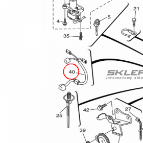 YAMAHA - WIRE, SUB LEAD nr: 20S825090000