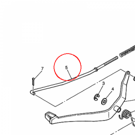 YAMAHA - ROD, BRAKE nr: 21W272310000