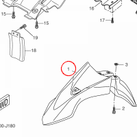 YAMAHA - blotnik nr: 22BF15112000