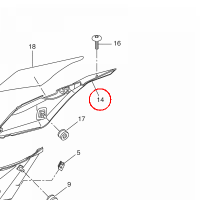 YAMAHA - OSLONA BOCZNA nr: 22BF171X0000