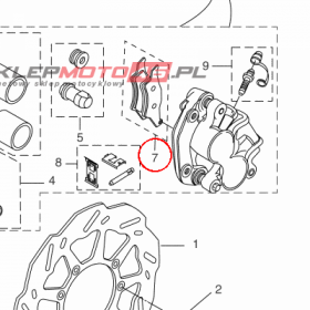 YAMAHA - klocki hamulcowe nr: 22BF58110000