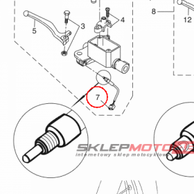 YAMAHA - wlacznik stopu nr: 22BH39800000