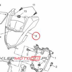 YAMAHA - REFLEKTOR nr: 22BH41113000