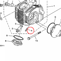 YAMAHA - BOLT nr: 22F146510000