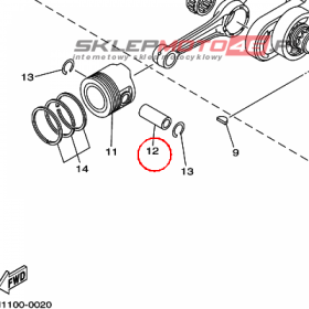 YAMAHA - sworzen toka nr: 22K116330100