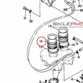 YAMAHA - FUNNEL, AIR nr: 22U144690000