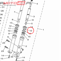 YAMAHA - RING, SNAP nr: 22W23153L000