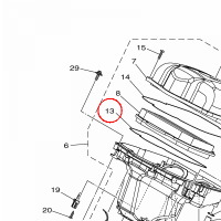 YAMAHA - USZCZELNIACZ nr: 23P144520000