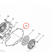 YAMAHA - uszczelka nr: 23P154610000
