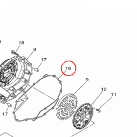 YAMAHA - uszczelka nr: 23P154610000