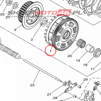 YAMAHA - KOSZ SPRZEGLA nr: 23P161500000
