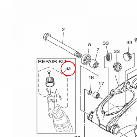 YAMAHA - REPAIR KIT nr: 23P281300900