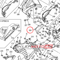 YAMAHA - EL. PLAST. OWIEWKI nr: 23P283650000