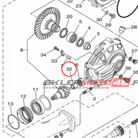 YAMAHA - RACE, INNER nr: 23P461220000