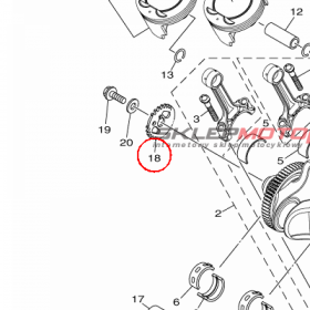 YAMAHA - WIRNIK nr: 23P816730000