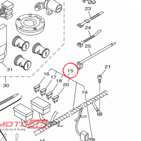 YAMAHA - WIAZKA PRZEW. EL. nr: 23P825900000