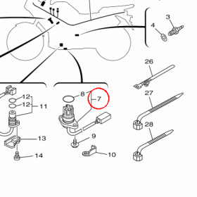 YAMAHA - WSKAZNIK OLEJU nr: 23P857200000