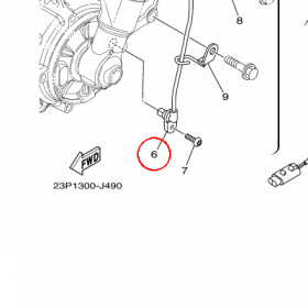 YAMAHA - WHEEL SENSOR ASSY, FRONT nr: 23P859700000