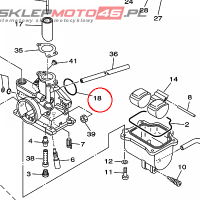 YAMAHA - USZCZELNIACZ nr: 241141470000