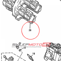 YAMAHA - uszczelka pokrywy zaw. nr: 26H111930100