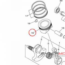 YAMAHA - tlok nr: 28P116311000